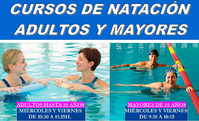 Curso de natación para adultos que no sepan nadar