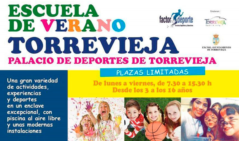 La ‘Escuela de Verano Torrevieja’  abrirá sus puertas este lunes