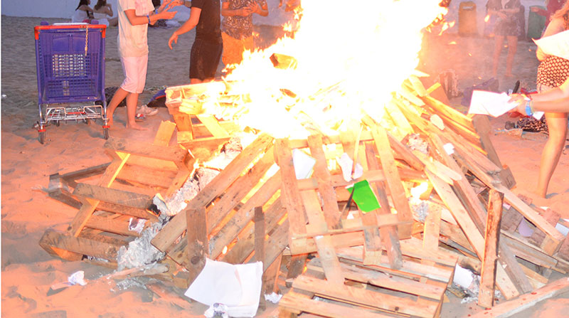 En la noche de San Juan se establecerá un dispositivo especial para evitar  la quema de hogueras en la playa