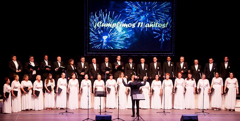 Un variado concierto conmemoró el 11º aniversario del Orfeón