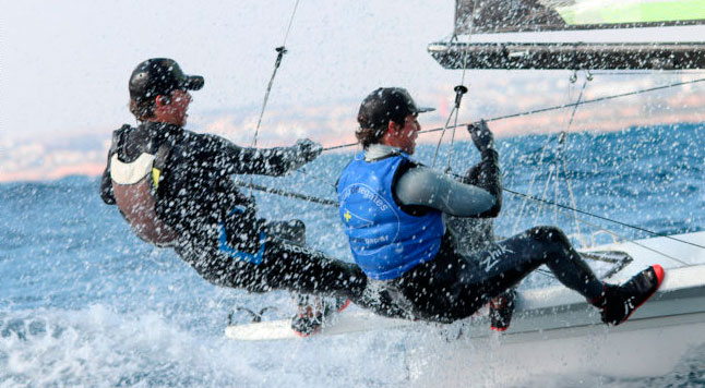 Kike Luján y Antonio Torrado,  campeones de España de 49er