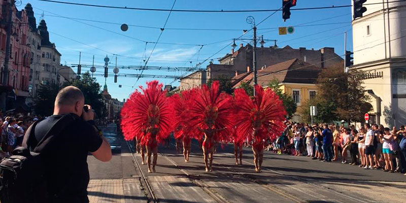 La Sal de Torrevieja desfiló en el Carnaval de las Flores de Hungría