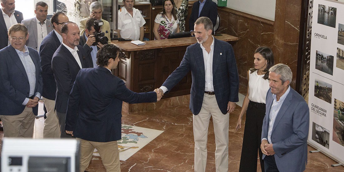 El alcalde respaldó la visita de los Reyes de España a Orihuela