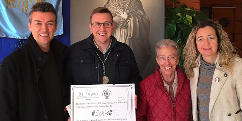 El colegio “La Purísima” colabora con el camarín de la patrona