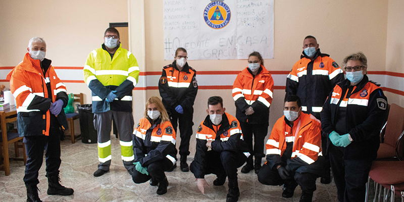 Los voluntarios de Protección Civil, al pie del cañón en la crisis del COVID-19