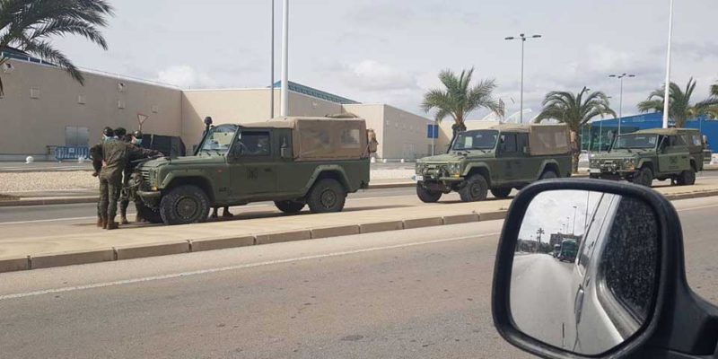 El ejército se desplegó en las calles de Torrevieja