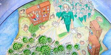 Los centros de Ribera Salud reciben más de 550 mensajes, dibujos y vídeos de apoyo