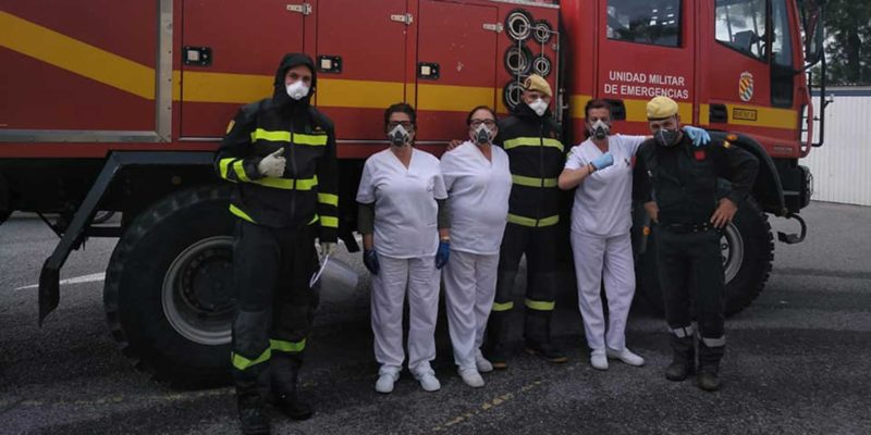 La Unidad Militar de Emergencias realizó trabajos de limpieza en Torrevieja