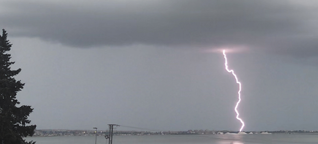 Una tormenta primaveral con registros muy desiguales