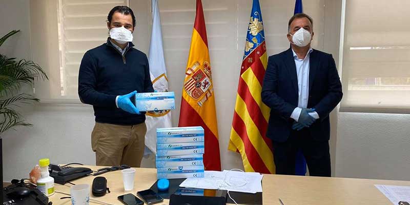 El Ayuntamiento recibe 600 test rápidos donados por un empresario local