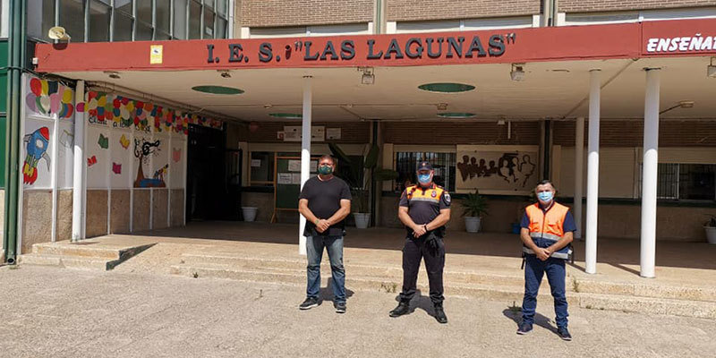 Protección Civil y la Policía Local, presentes en los institutos para la PAU