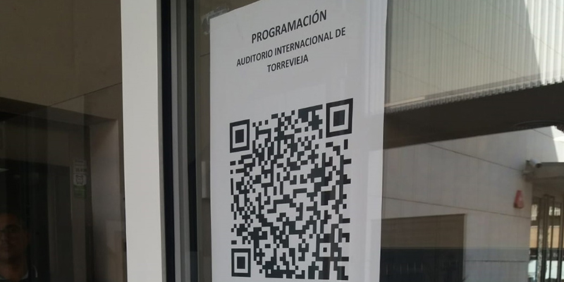 VA3177-QR Un código QR informa de la programación del Auditorio de Torrevieja