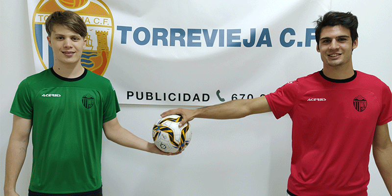 Kristján y Sergio, guardametas  del Torrevieja CF