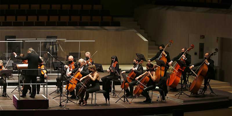 Sensible concierto del cuarteto de cuerda de la Orquesta sinfónica