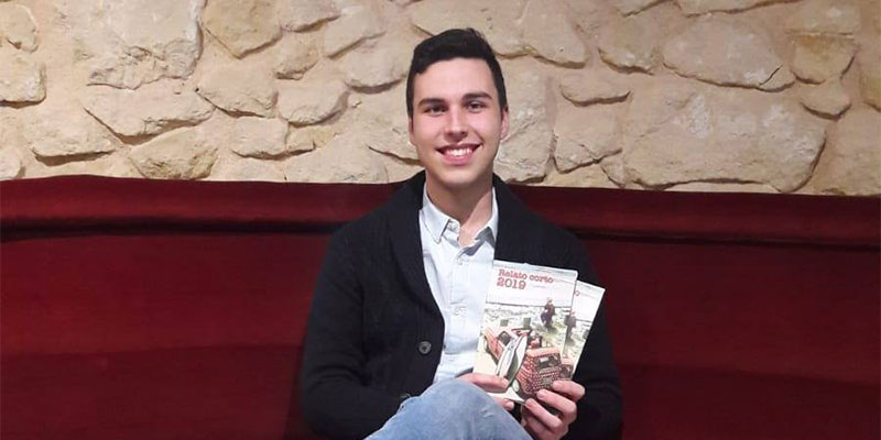 Alejandro Moreno, primer premio  en un certamen  de relato corto