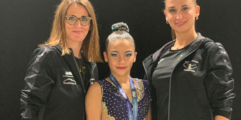 Miren Maya, del Club Gimnasia Rítmica Torrevieja, subcampeona de España