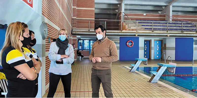 El alcalde visita las escuelas deportivas municipales