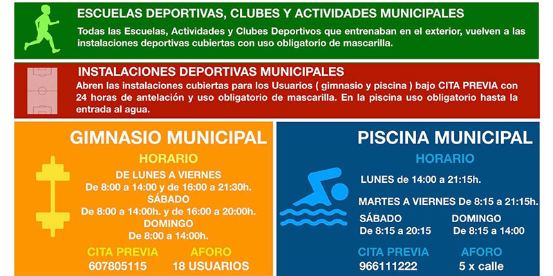 Nuevas medidas deportivas