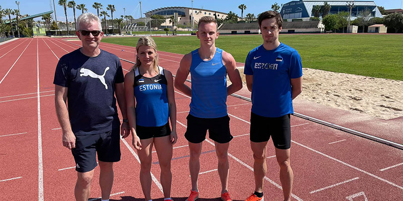 Tres atletas de Estonia realizan un «Training Camp» en la Ciudad Deportiva de Torrevieja