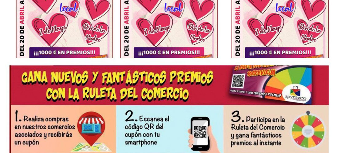 Apymeco regalará 1000 € en premios con motivo del Día de la Madre