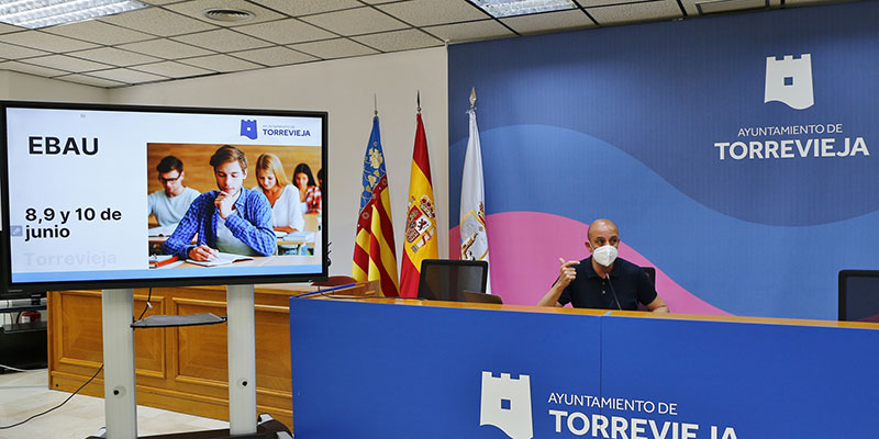 Los días 8, 9 y 10 de junio se celebrarán por primera vez las pruebas de acceso a la Universidad en el Auditorio de Torrevieja