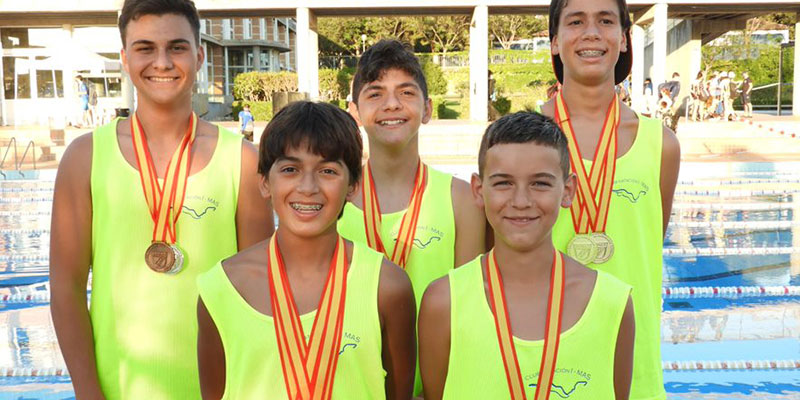 Grandes logros del Club Imás en el Campeonato de España de Natación con Aletas