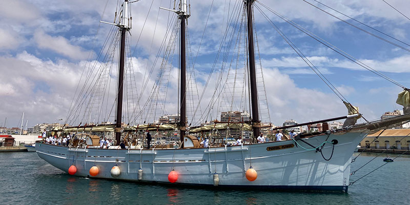 Más de 3.000 personas visitaron el pailebote Pascual Flores en su estancia en Torrevieja