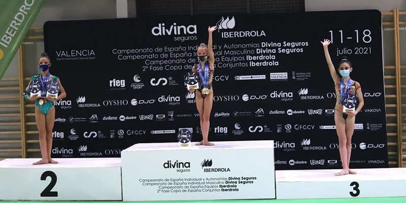 Dos oros y un bronce para el club Jennifer Colino en el Campeonato España Absoluto Individual