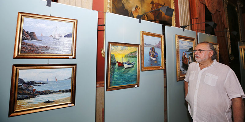 VA3225-EXPO Rafael del Santo Huerres expone 35 obras al óleo en el Casino