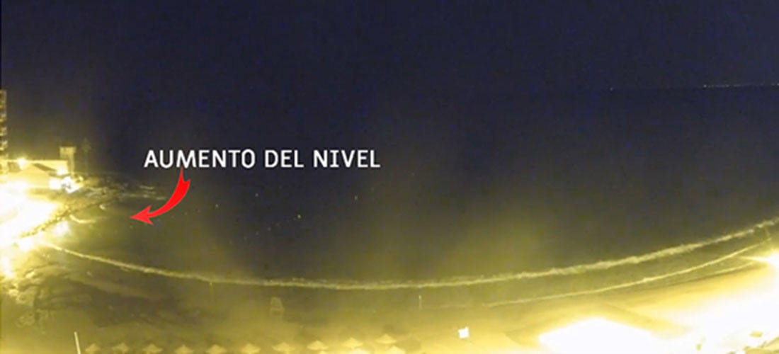 La playa de Los Locos registró un pequeño meteotsunami sin mayores consecuencias