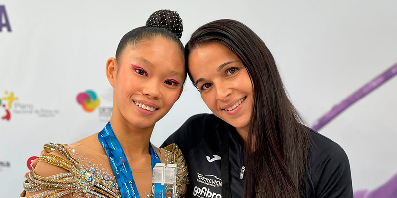 Lucía Leshan Cañas, subcampeona en el Guimagym Cup de Portugal