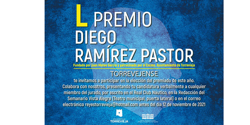 Abierto el plazo de candidaturas al L Premio Diego Ramírez Pastor