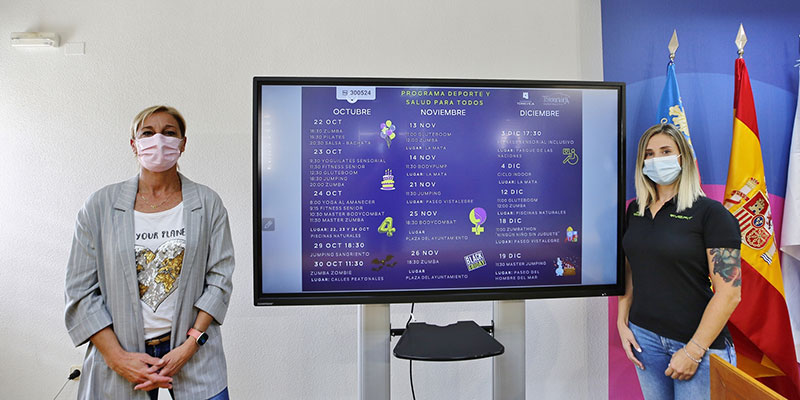 Presentado el programa “Deporte y salud para todos”, que se desarrollará hasta el mes de diciembre