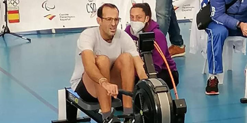 Juan Luis Moraes, segundo en Open Spring 500 metros de Remo Indoor