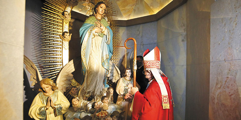 La Purísima ya preside su camarín accesible a todas las personas