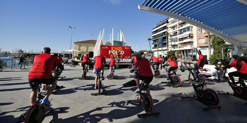 Jornada deportiva contra la polio en el Paseo Vista Alegre