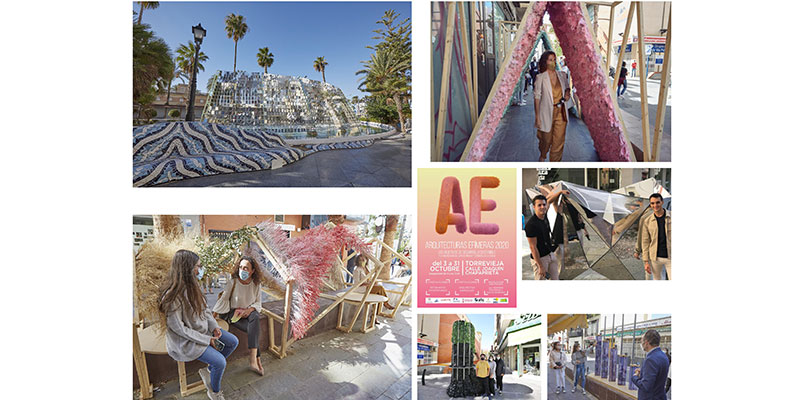 Las exposiciones de ‘Arquitecturas efímeras’ de 2019 y 2020 logran el premio Emporia de Plata y una mención al stand ecológico