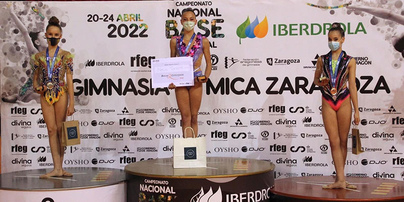 El Club de Gimnasia Rítmica Jennifer Colino logra tres medallas en el Campeonato de España Base Individual