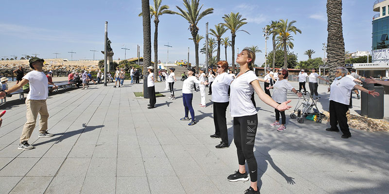 Una exhibición de taichí cerró la Semana de la Fibromialgia