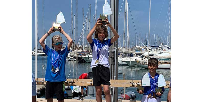 VA3266-1-IZAN-ROGEL Izan Rogel y Claudia Gómez, campeones autonómicos de Optimist B en Dénia