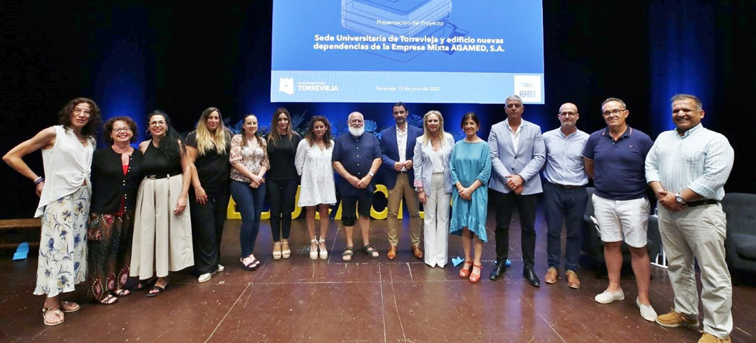 Presentado el futuro edificio que albergará la Sede de la Universidad de Torrevieja y las dependencias de Agamed