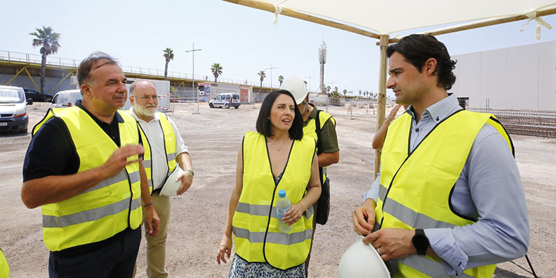VA3272-visita Las obras del puerto avanzan según lo previsto con las actuaciones de la Aduana y la nueva Lonja