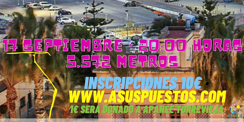 Ya se pueden realizar las inscripciones de la V Legua Nocturna Puerto Torrevieja
