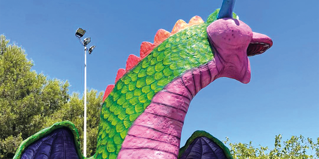 Finalizan los trabajos de reparación del dragón tobogán del Parque de las Naciones