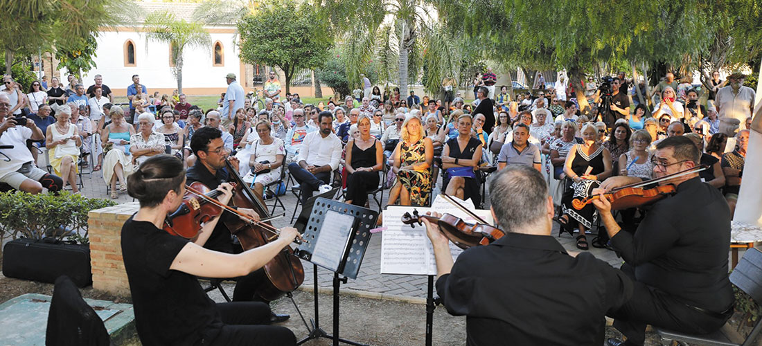 El cuarteto de cuerda de la OST actuó en el Parque de las Naciones