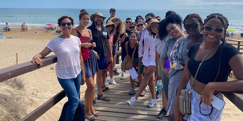 Estudiantes de EEUU visitaron el Paraje Molino del Agua de La Mata