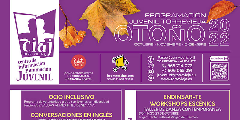 Juventud presenta su Agenda Joven de Otoño 2022