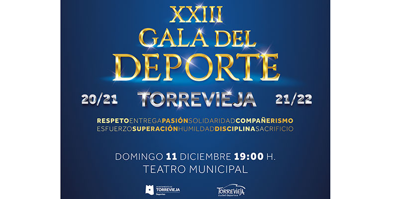 El domingo se celebra la XXIII Gala del Deporte en el Teatro Municipal