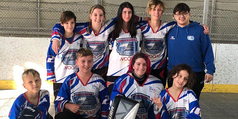 Los Halcones, terceros de la Liga Valenciana de hockey línea