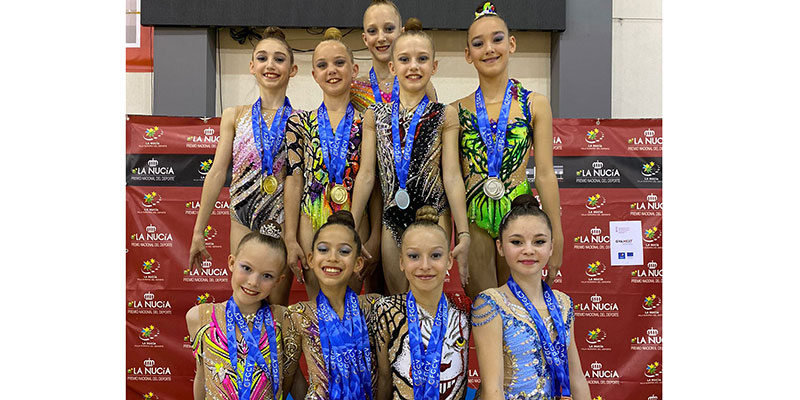 Nuevos éxitos del Club Gimnasia Rítmica Jennifer Colino en el Provincial Absoluto Individual y Equipos